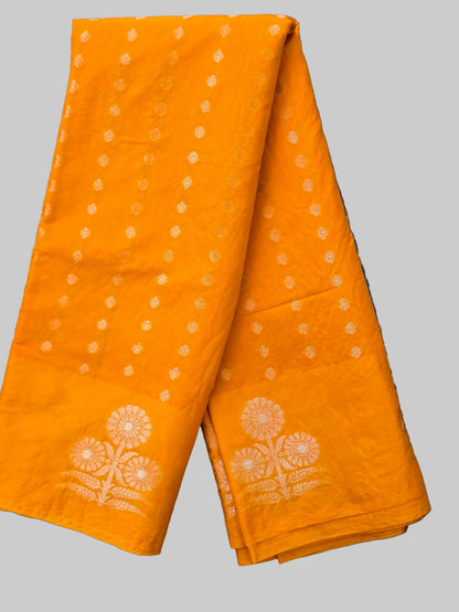 Yellow Raw Mango Saree
